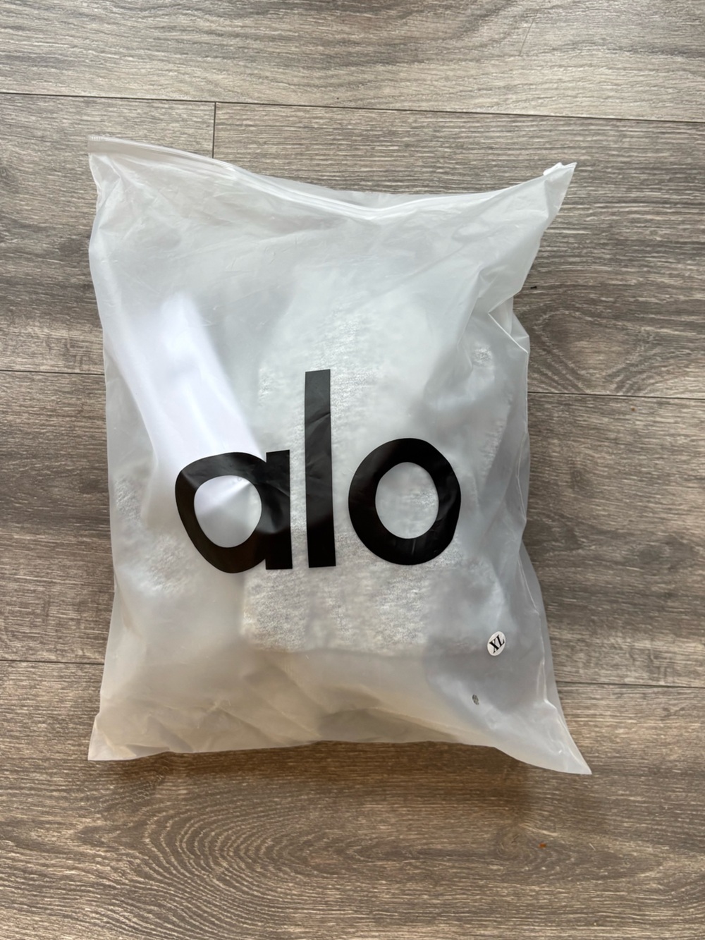 ALO Yoga Heather Gray Logo Sweatshirt with Silver Hardware